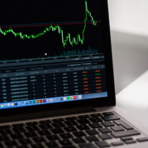 stocks on computer screen