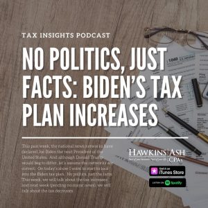 No Politics, Just Facts: Biden’s Tax Plan Increases