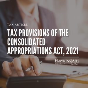 Consolidated Appropriations Act